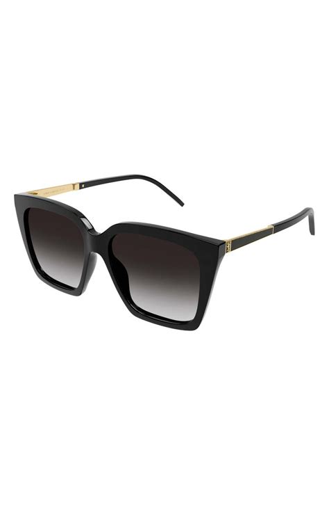 occhiali da sole yves saint laurent cat eye|Saint Laurent 56mm Cat Eye Sunglasses .